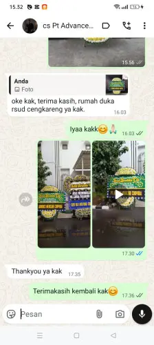 Testimonial Papan Bunga Pernikahan ramea