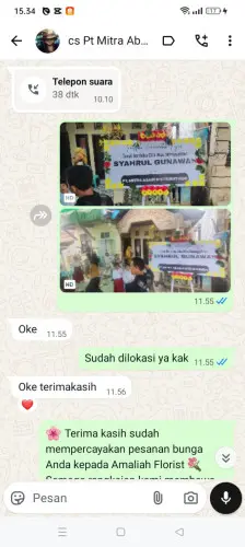 Testimonial Papan Bunga ramea