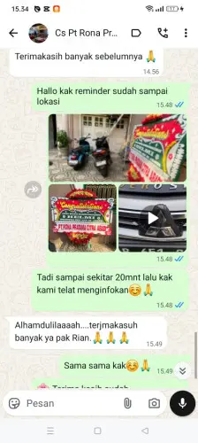 Testimonial Papan Bunga ramea